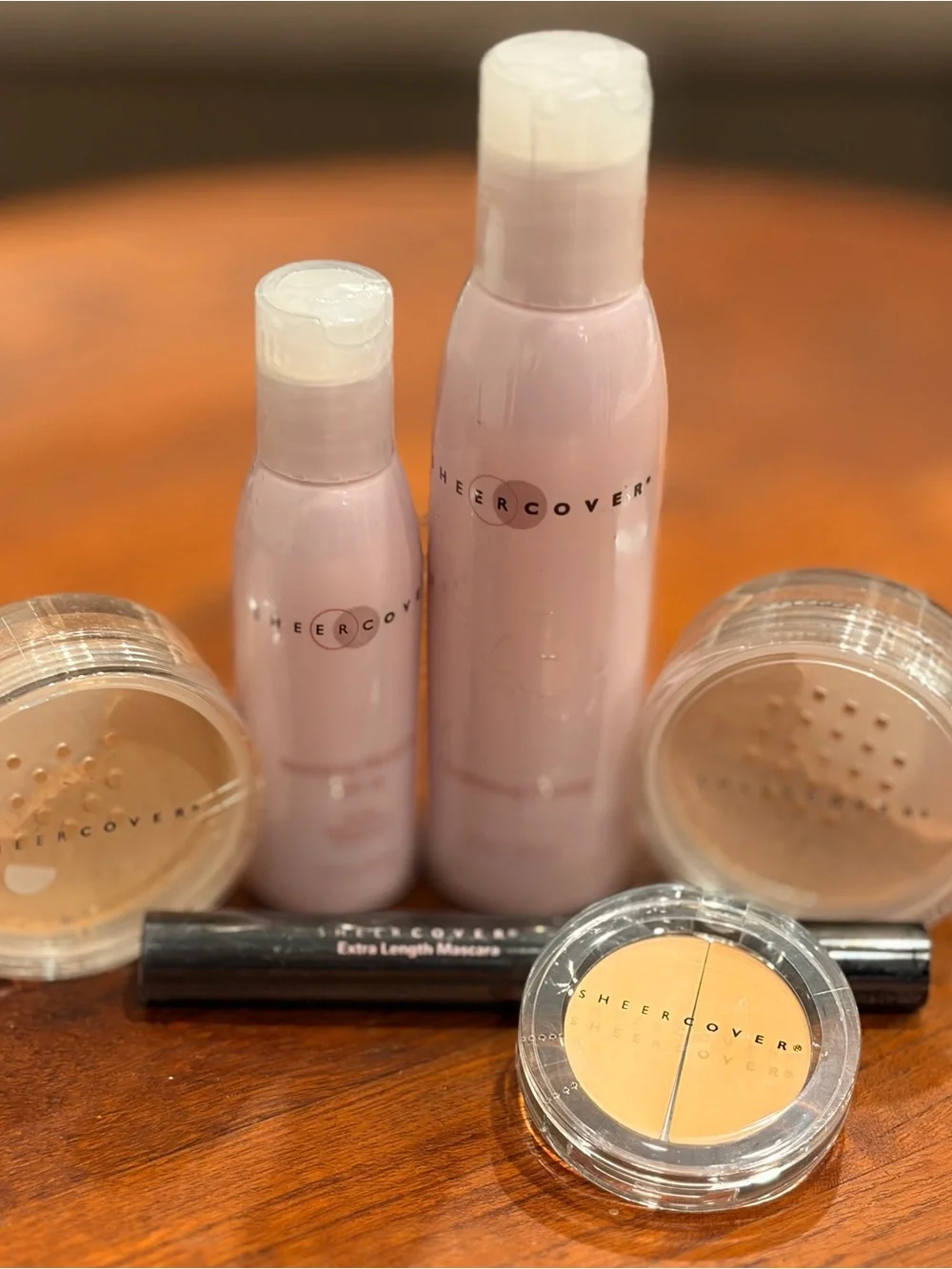 Sheer Cover 6p Skincare & Makeup Set Mineral Foundation & Concealer & Mascara